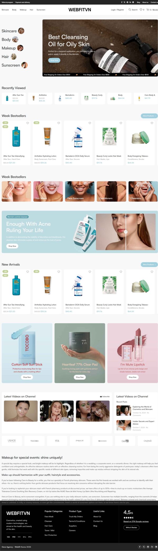 Shop mỹ phẩm 01